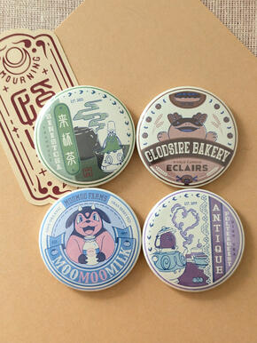 Pokemon Vintage Milk Cap Style Pins
